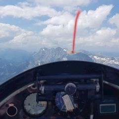 Flugwegposition um 12:49:30: Aufgenommen in der Nähe von Gemeinde Ramsau am Dachstein, 8972, Österreich in 2962 Meter